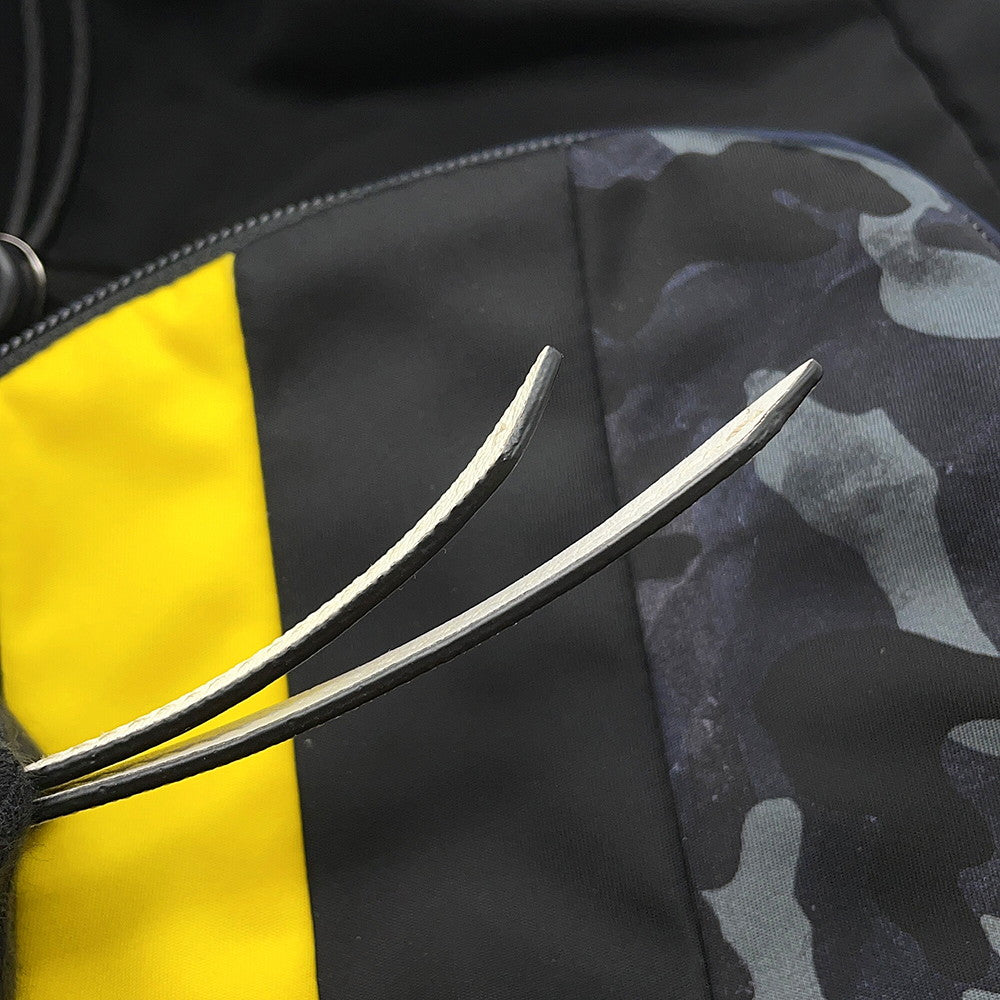 PRADA Camouflage Backpack Navy/Yellow/Black Nylon