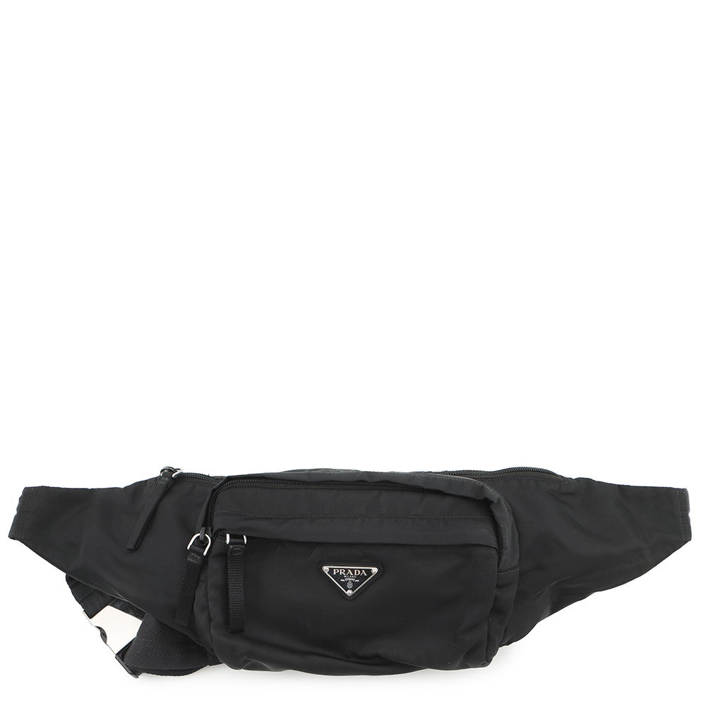 PRADA Triangle Logo Crossbody Bag Black2VL005_2A6D_F0002 Nylon