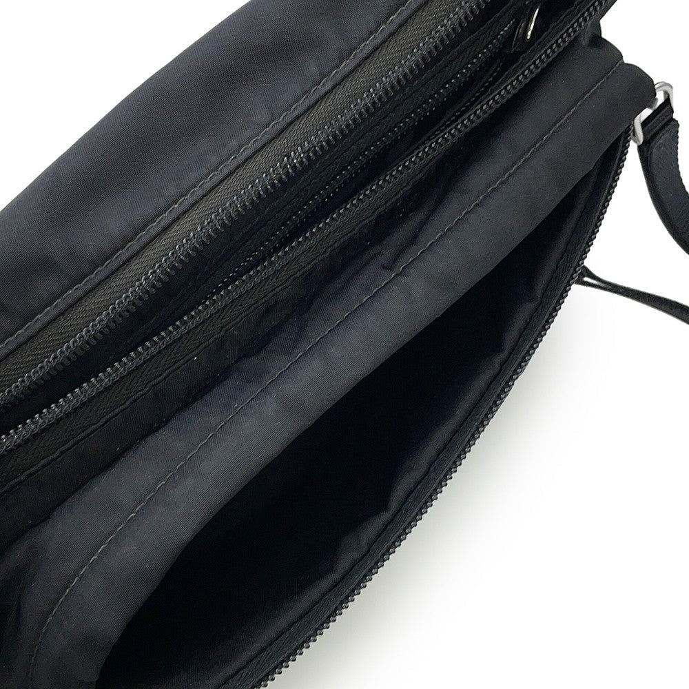 PRADA Triangle Logo Crossbody Bag Black2VL005_2A6D_F0002 Nylon