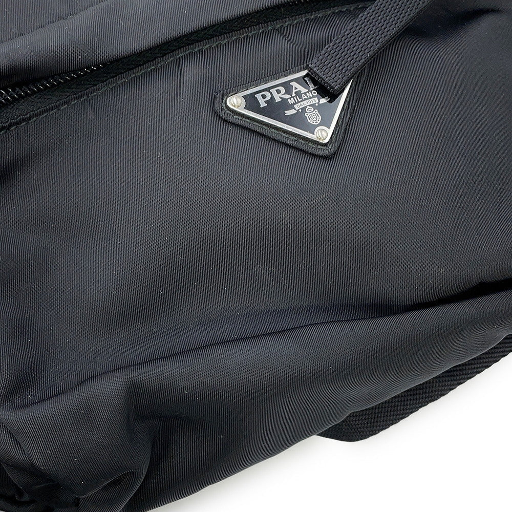 PRADA Triangle Logo Crossbody Bag Black2VL005_2A6D_F0002 Nylon