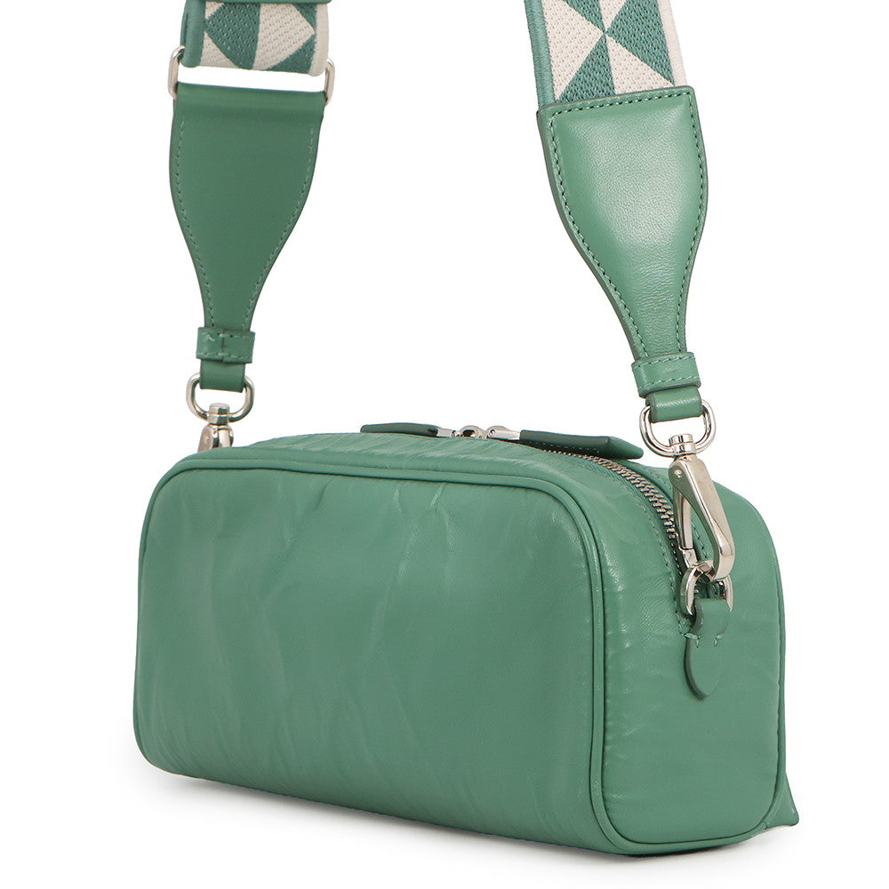 PRADA Nappa Antique Shoulder Green1BH198_UVL_F0092 Leather