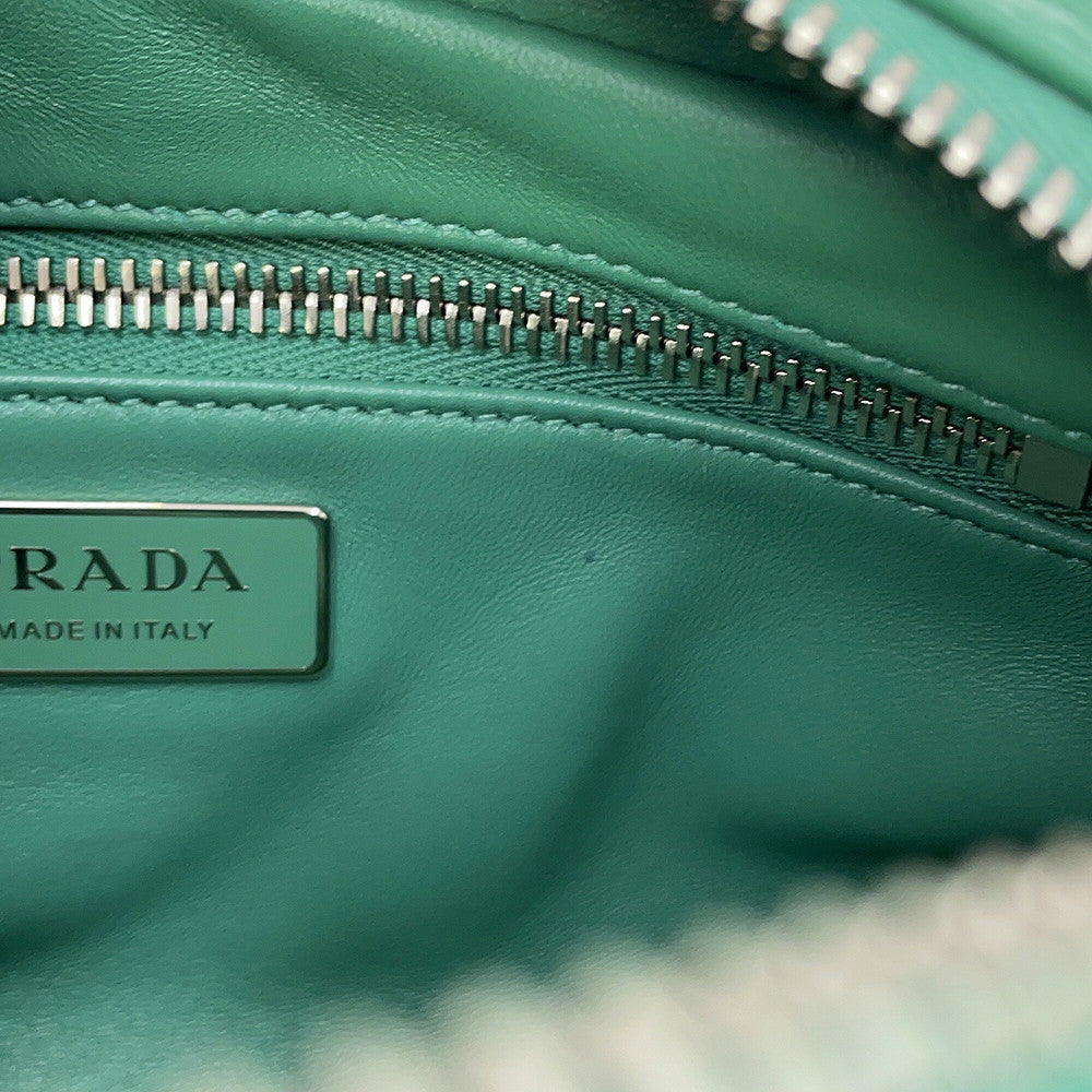 PRADA Nappa Antique Shoulder Green1BH198_UVL_F0092 Leather
