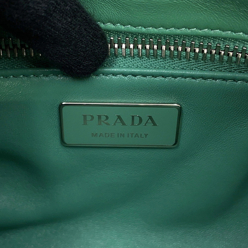 PRADA Nappa Antique Shoulder Green1BH198_UVL_F0092 Leather