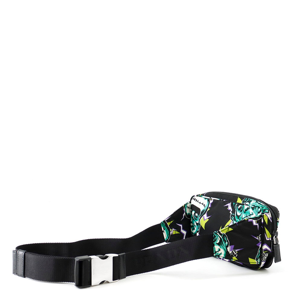 PRADA Frankenstein Crossbody Bag Black/Multicolor2VL977 Nylon