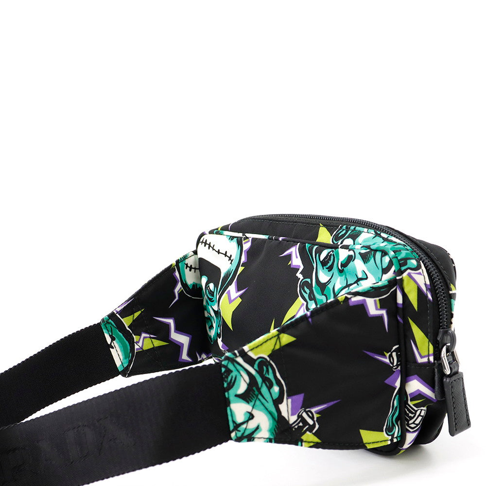 PRADA Frankenstein Crossbody Bag Black/Multicolor2VL977 Nylon