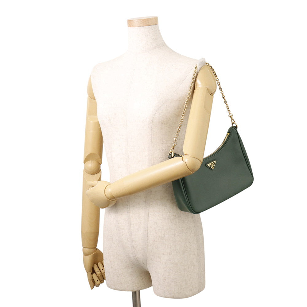 PRADA 2WAY Shoulder Bag Green1BH204 Saffiano Leather