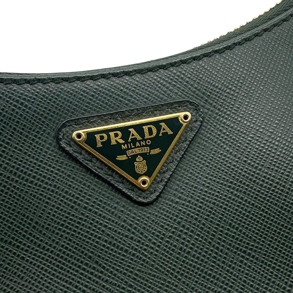 PRADA 2WAY Shoulder Bag Green1BH204 Saffiano Leather