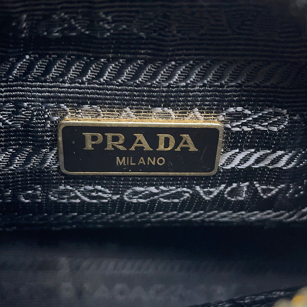 PRADA 2WAY Shoulder Bag Green1BH204 Saffiano Leather