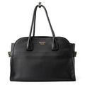 PRADA Logo Tote Bag Black1BG517 Leather
