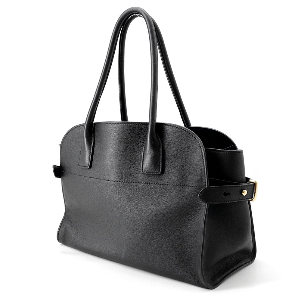PRADA Logo Tote Bag Black1BG517 Leather
