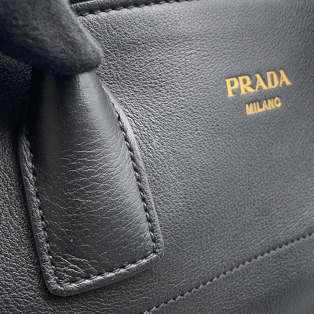 PRADA Logo Tote Bag Black1BG517 Leather
