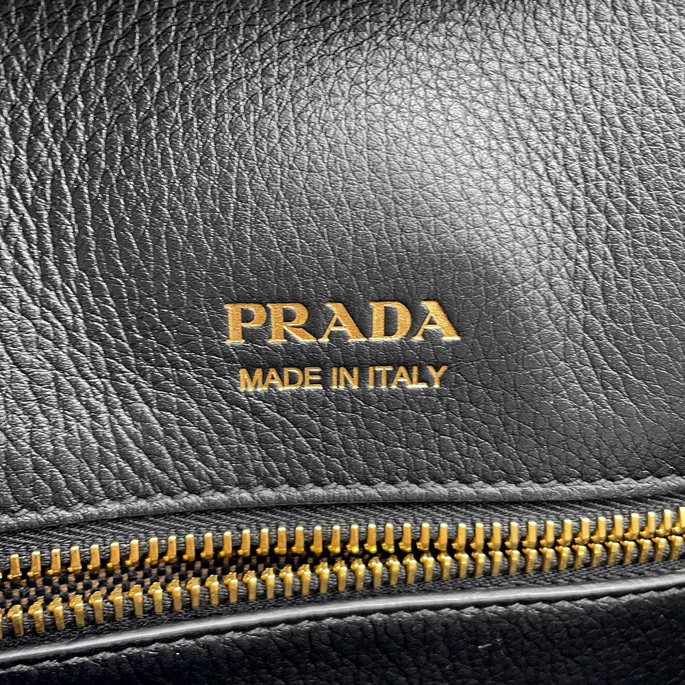 PRADA Logo Tote Bag Black1BG517 Leather