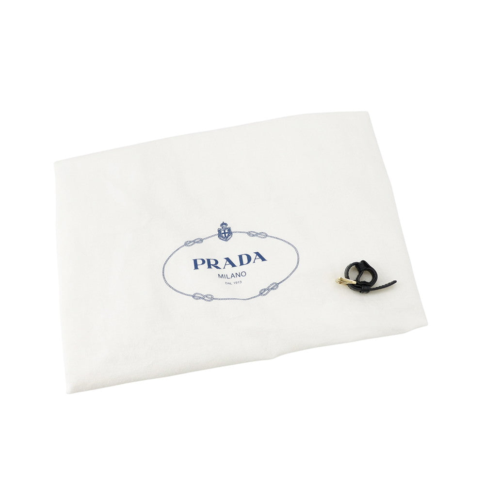 PRADA Logo Tote Bag Black1BG517 Leather