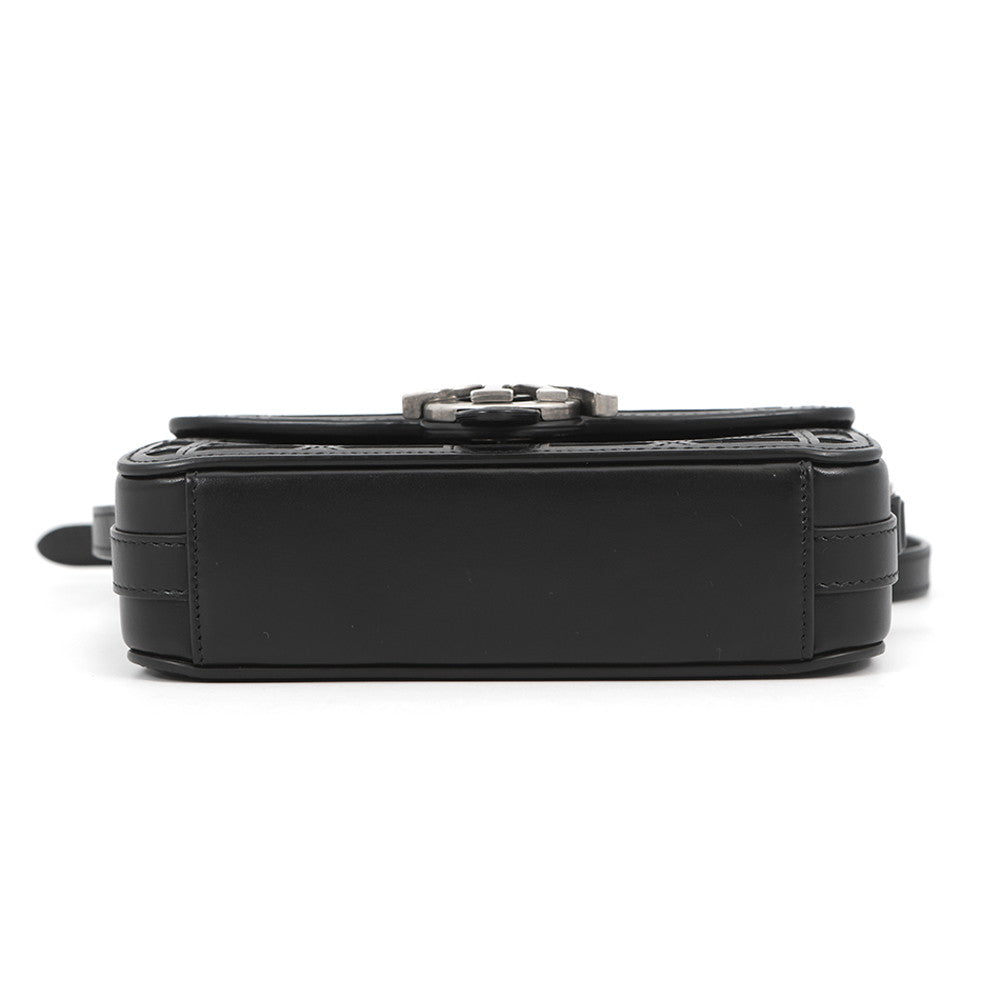 Dior Dior Bag Charm Cannage Cosmo Shoulder Bag Black2CMWS016VZC_H00N Leather Size Mini