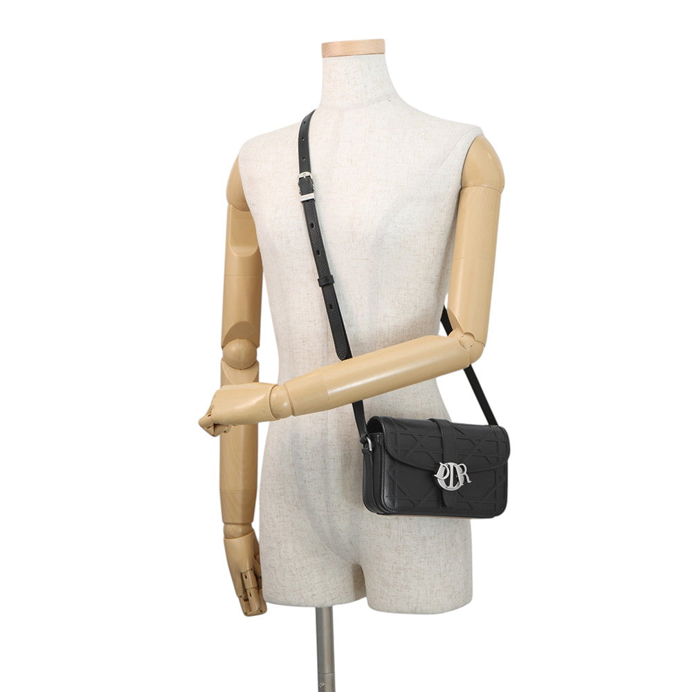 Dior Dior Bag Charm Cannage Cosmo Shoulder Bag Black2CMWS016VZC_H00N Leather Size Mini