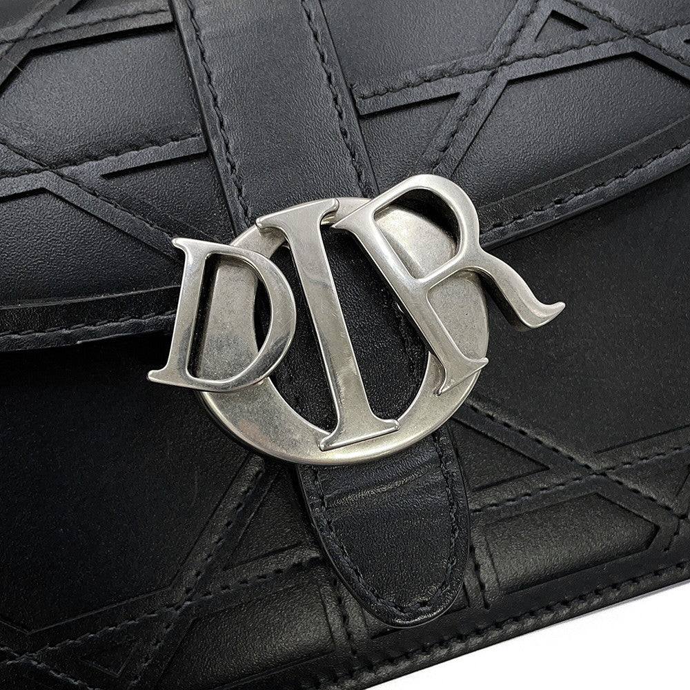 Dior Dior Bag Charm Cannage Cosmo Shoulder Bag Black2CMWS016VZC_H00N Leather Size Mini