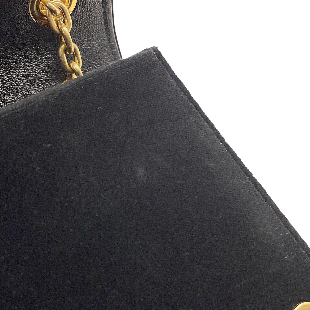 MIUMIU Chain Shoulder Bag Black5BP065 Velour