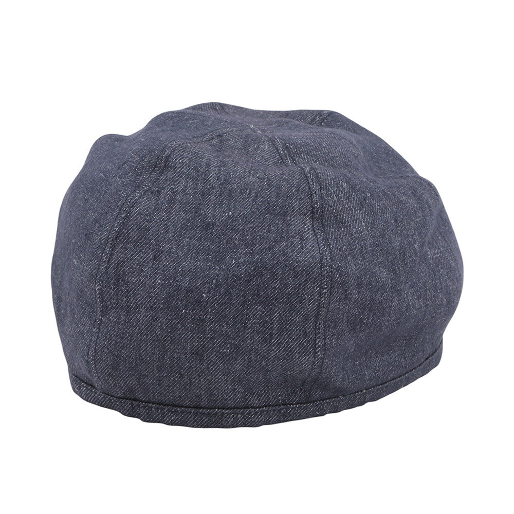 HERMES Gabriel Beret Size 57 Navy Linen100%