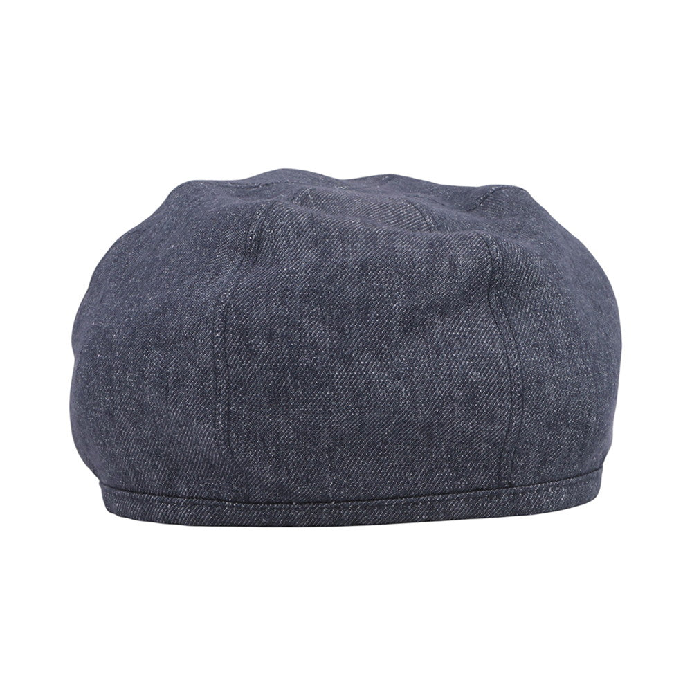HERMES Gabriel Beret Size 57 Navy Linen100%