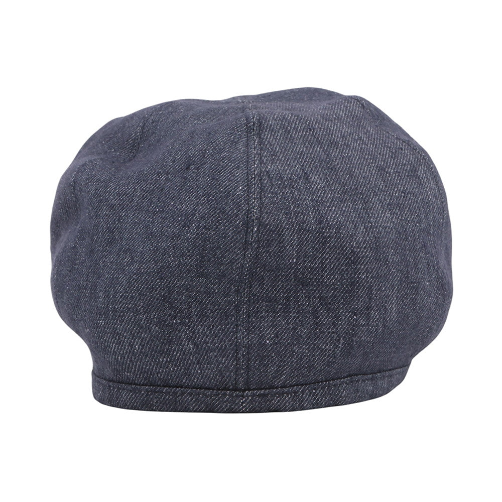 HERMES Gabriel Beret Size 57 Navy Linen100%