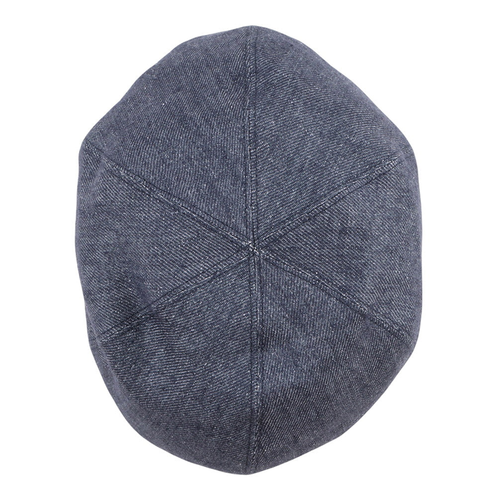 HERMES Gabriel Beret Size 57 Navy Linen100%