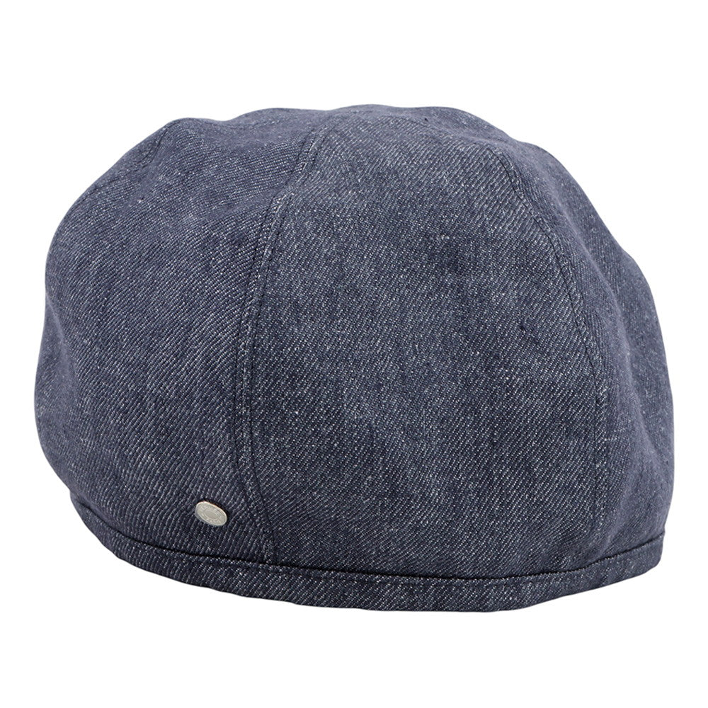 HERMES Gabriel Beret Size 57 Navy Linen100%
