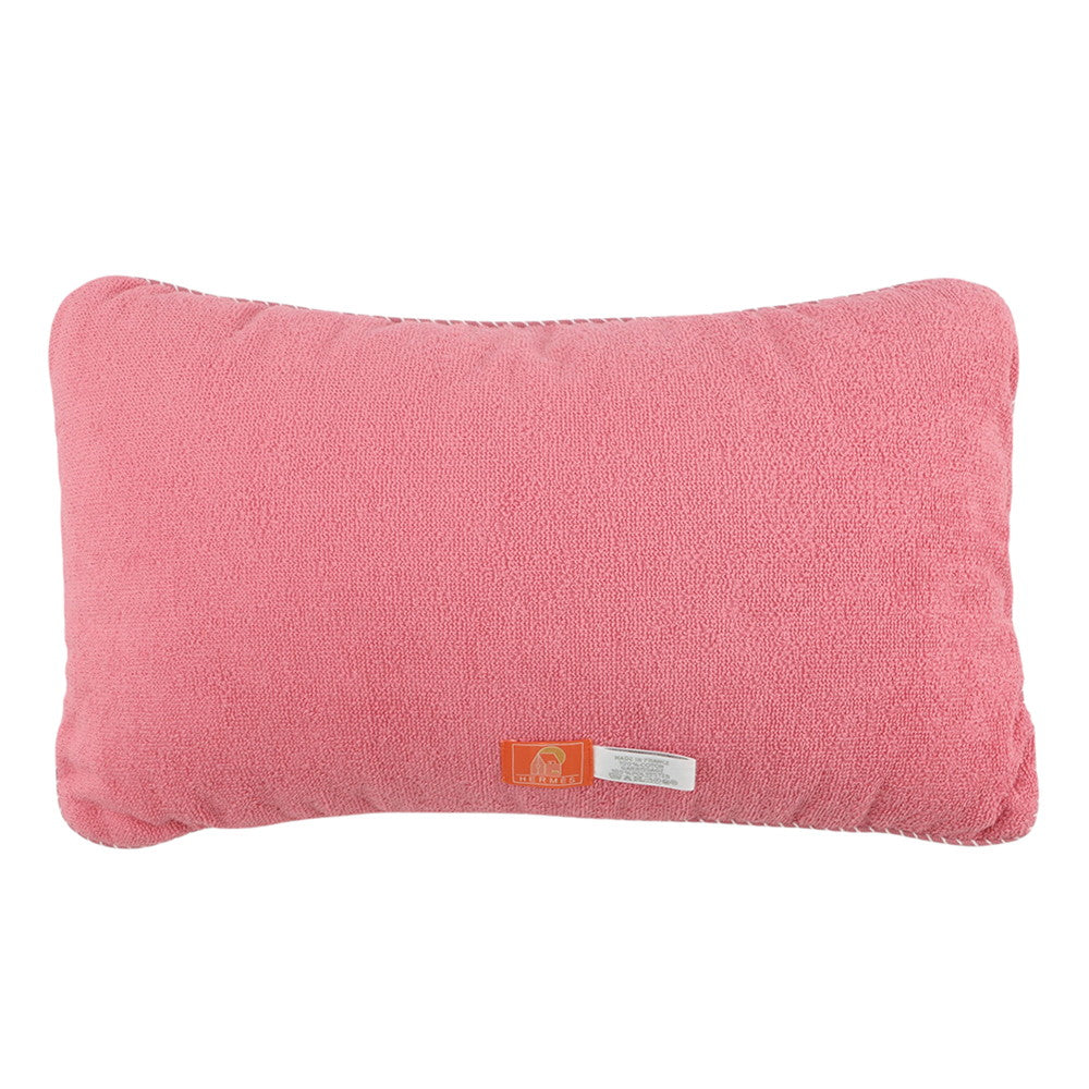 HERMES Beach Cushion Bag Rose・Framboise Cotton100%