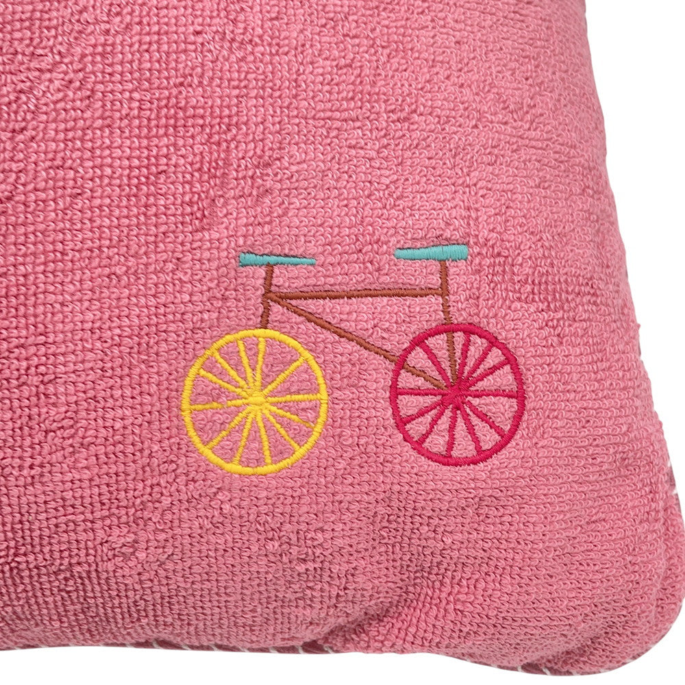 HERMES Beach Cushion Bag Rose・Framboise Cotton100%