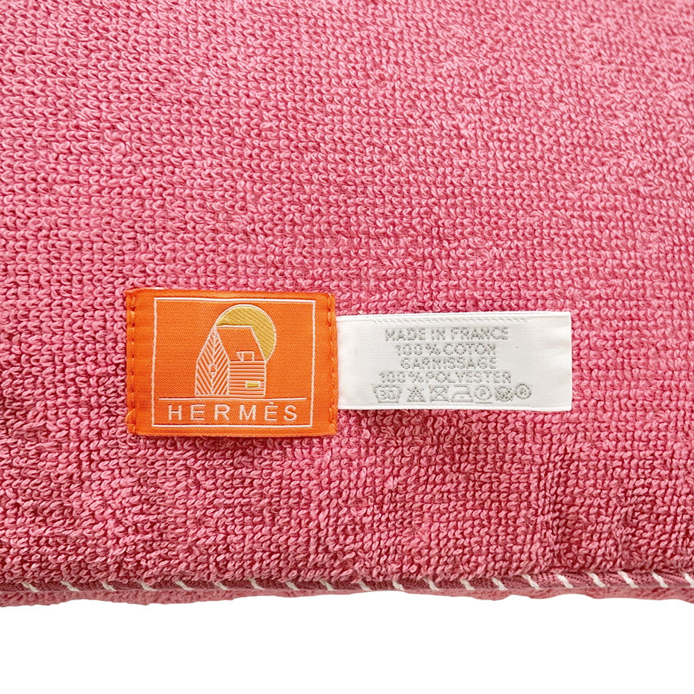 HERMES Beach Cushion Bag Rose・Framboise Cotton100%