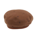 HERMES Saint-Honore beret Size 58 Brown Cashmere100%
