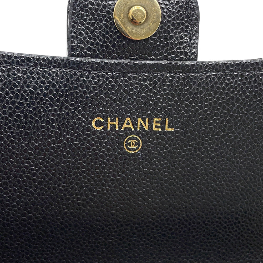 CHANEL Matelasse Chain Phone Case BlackAP3744 Caviar Leather