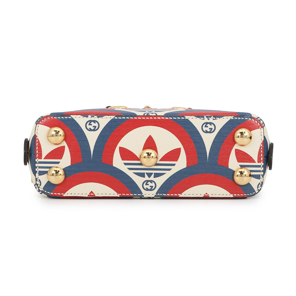 GUCCI Adidas collaboration Horsebit 2-way bag Red/White/Blue677212 Leather Size Mini