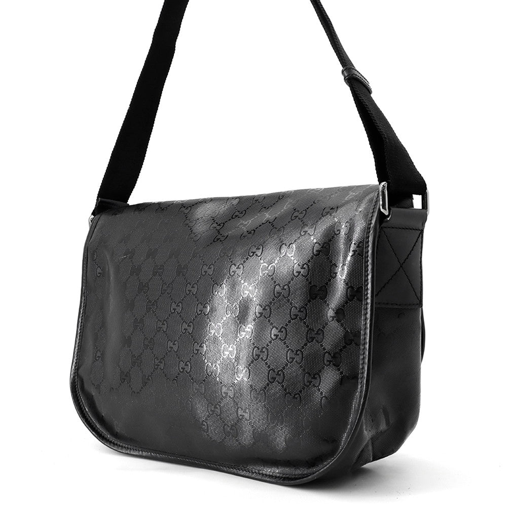 GUCCI GG Imprime Shoulder Bag Black201732 GG implementation