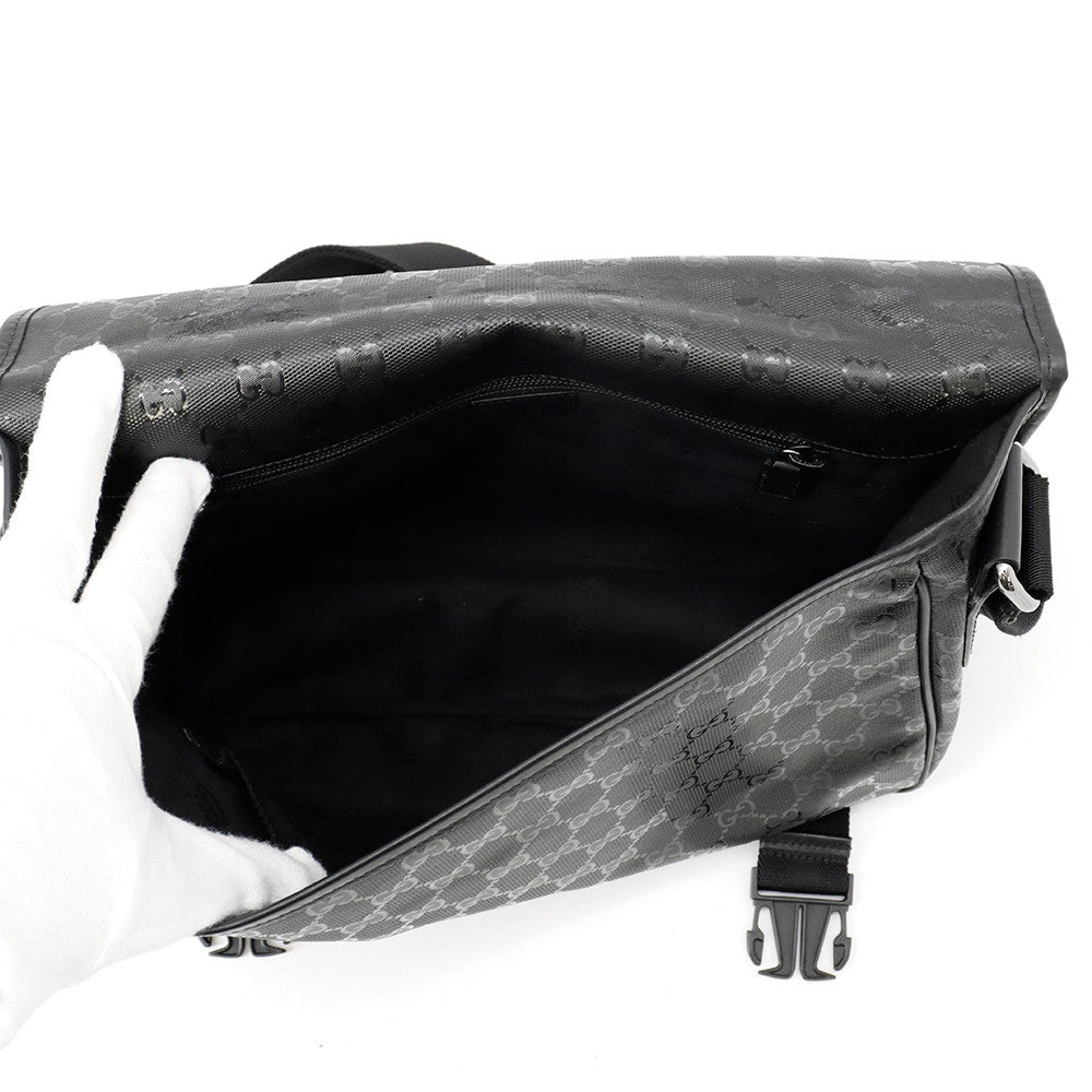 GUCCI GG Imprime Shoulder Bag Black201732 GG implementation