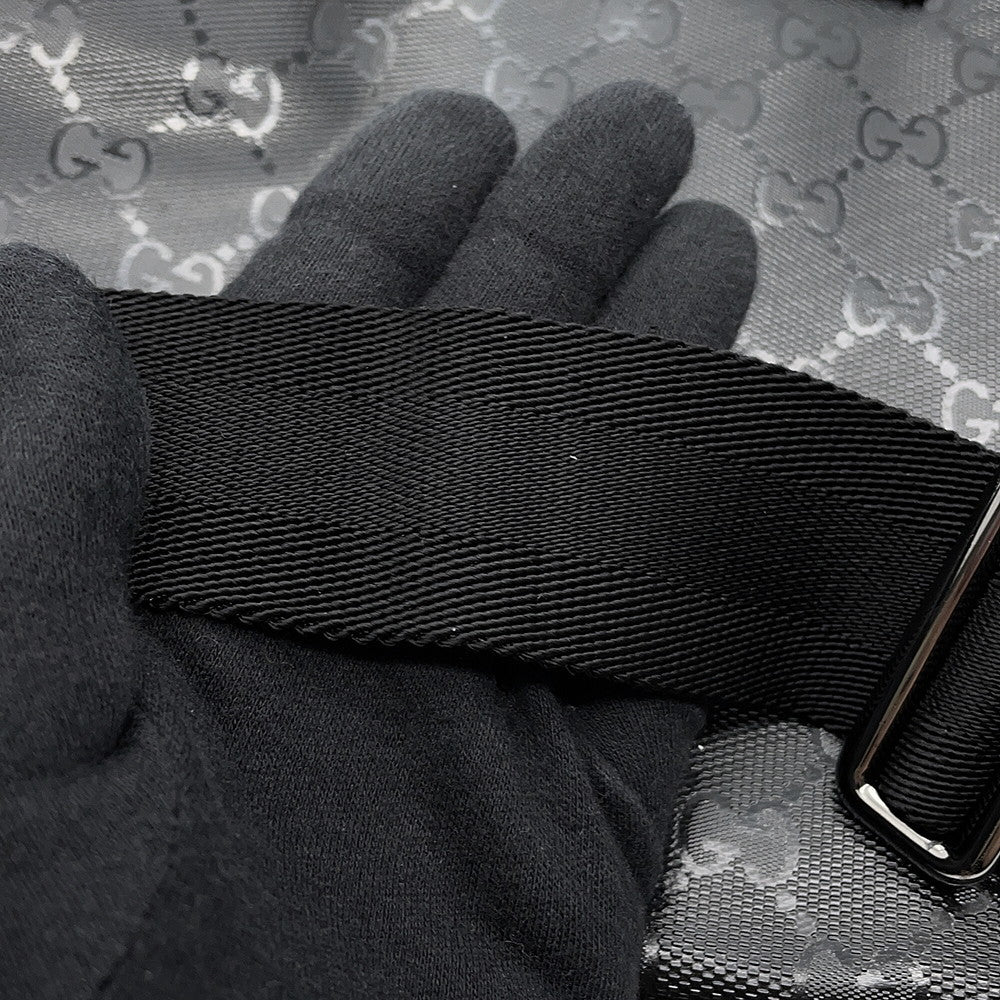 GUCCI GG Imprime Shoulder Bag Black201732 GG implementation