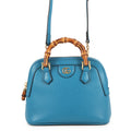 GUCCI Bamboo Diana 2-way Bag Blue715775 Leather Size Mini