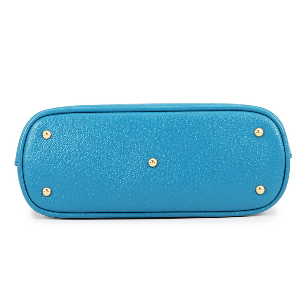 GUCCI Bamboo Diana 2-way Bag Blue715775 Leather Size Mini