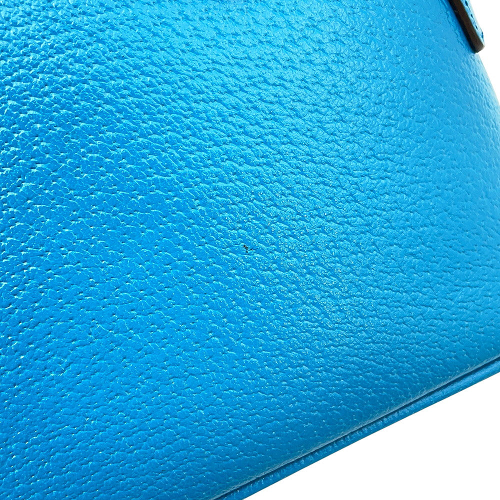 GUCCI Bamboo Diana 2-way Bag Blue715775 Leather Size Mini