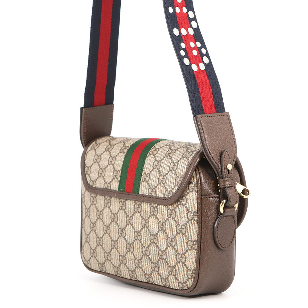 GUCCI Ophidia Shoulder Bag Brown722117 GG Supreme Leather Size Small