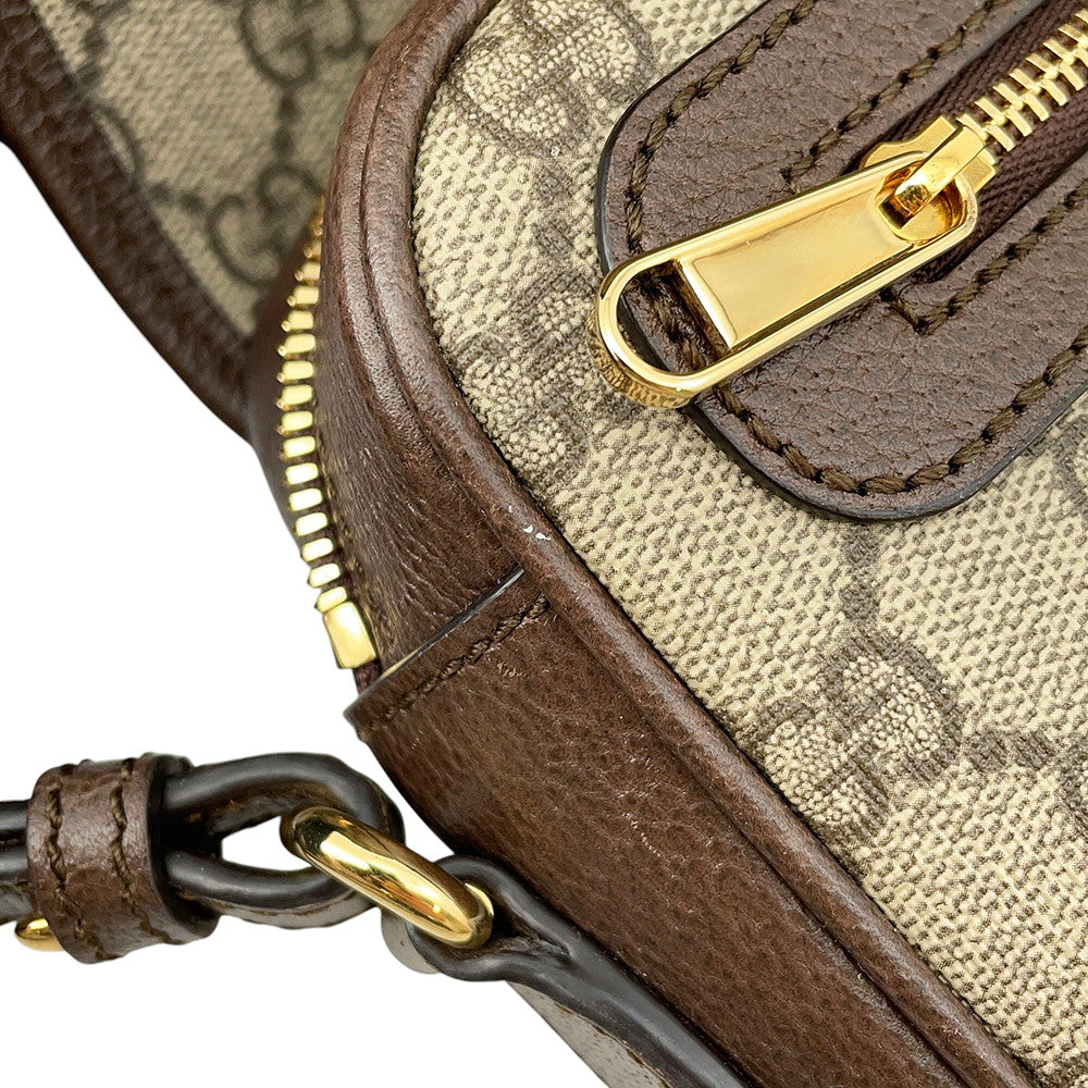 GUCCI Ophidia Shoulder Bag Brown722117 GG Supreme Leather Size Small