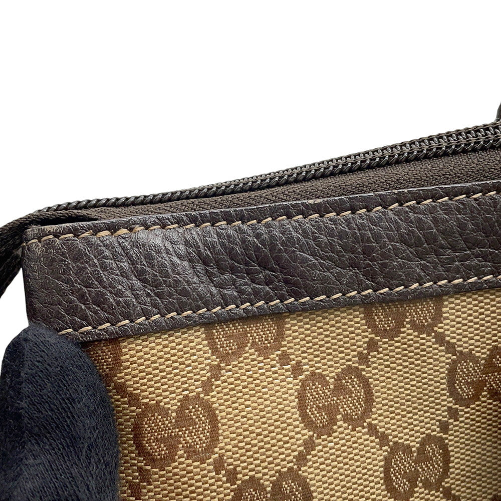 GUCCI GG Imprime Tote Bag Beige/Brown268640 GG Crystal Leather