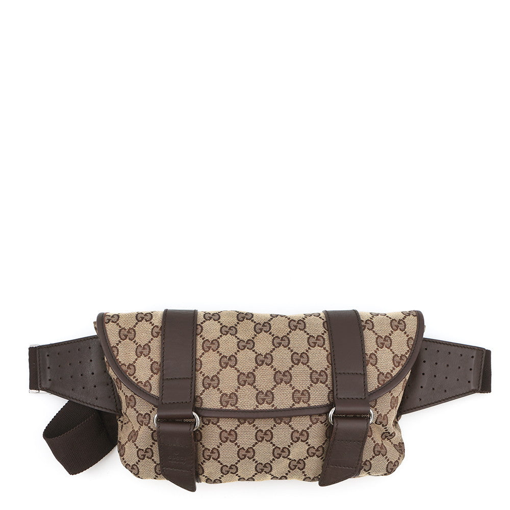 GUCCI GG Canvas Crossbody Bag Beige145851 Canvas Leather