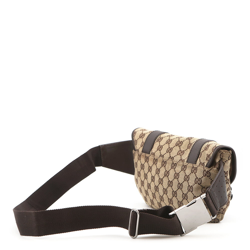 GUCCI GG Canvas Crossbody Bag Beige145851 Canvas Leather