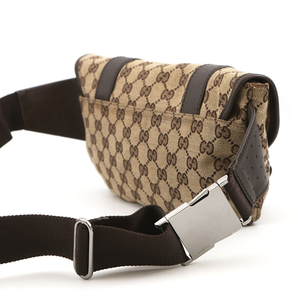 GUCCI GG Canvas Crossbody Bag Beige145851 Canvas Leather