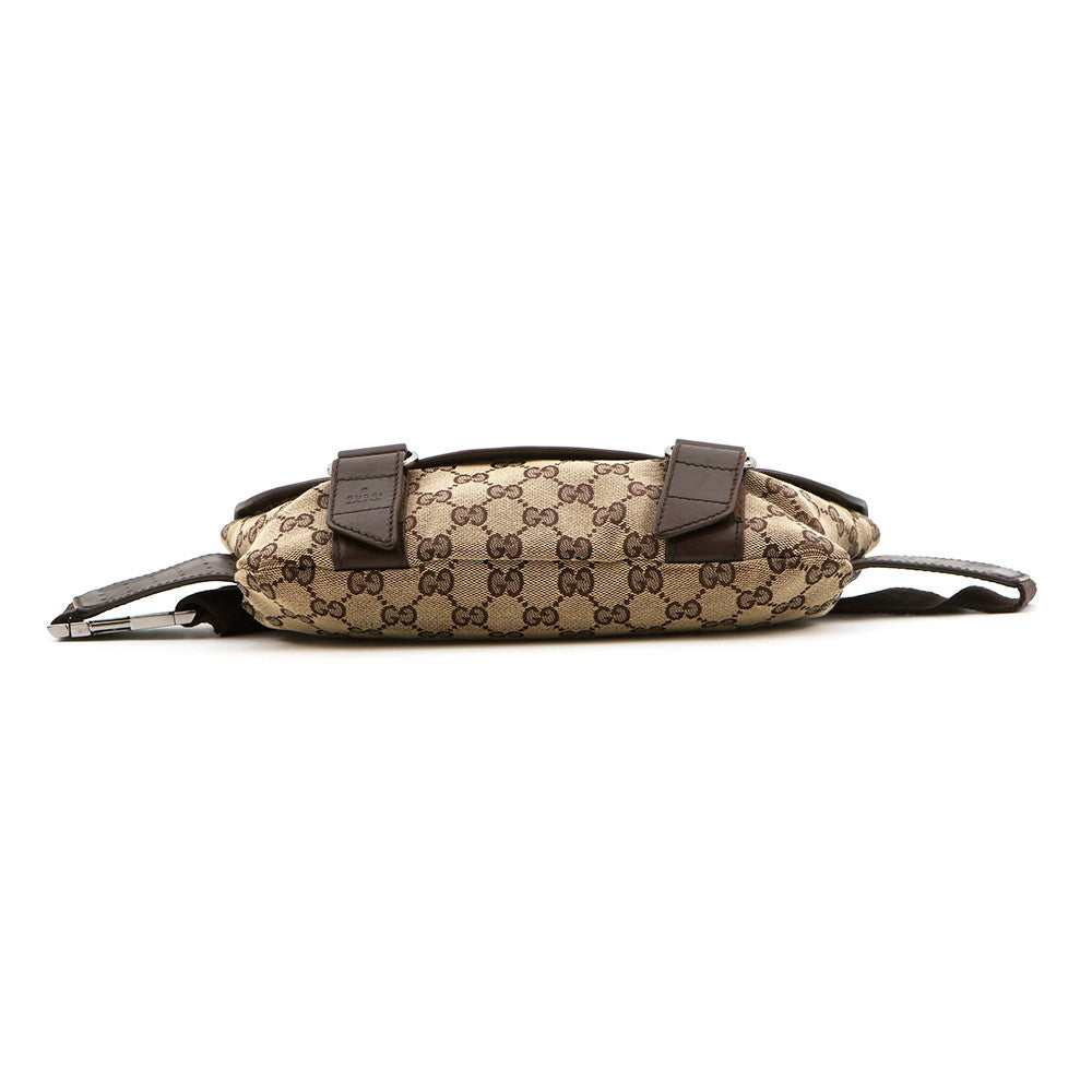 GUCCI GG Canvas Crossbody Bag Beige145851 Canvas Leather