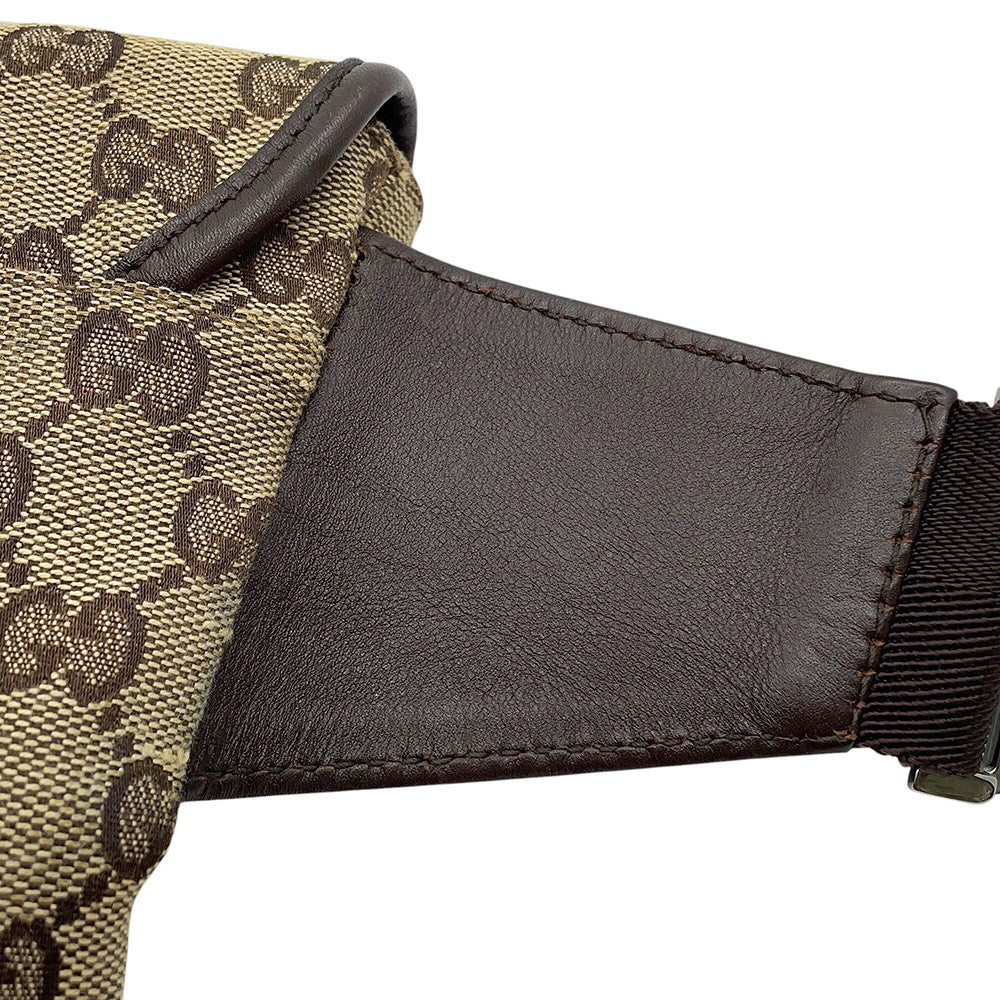 GUCCI GG Canvas Crossbody Bag Beige145851 Canvas Leather