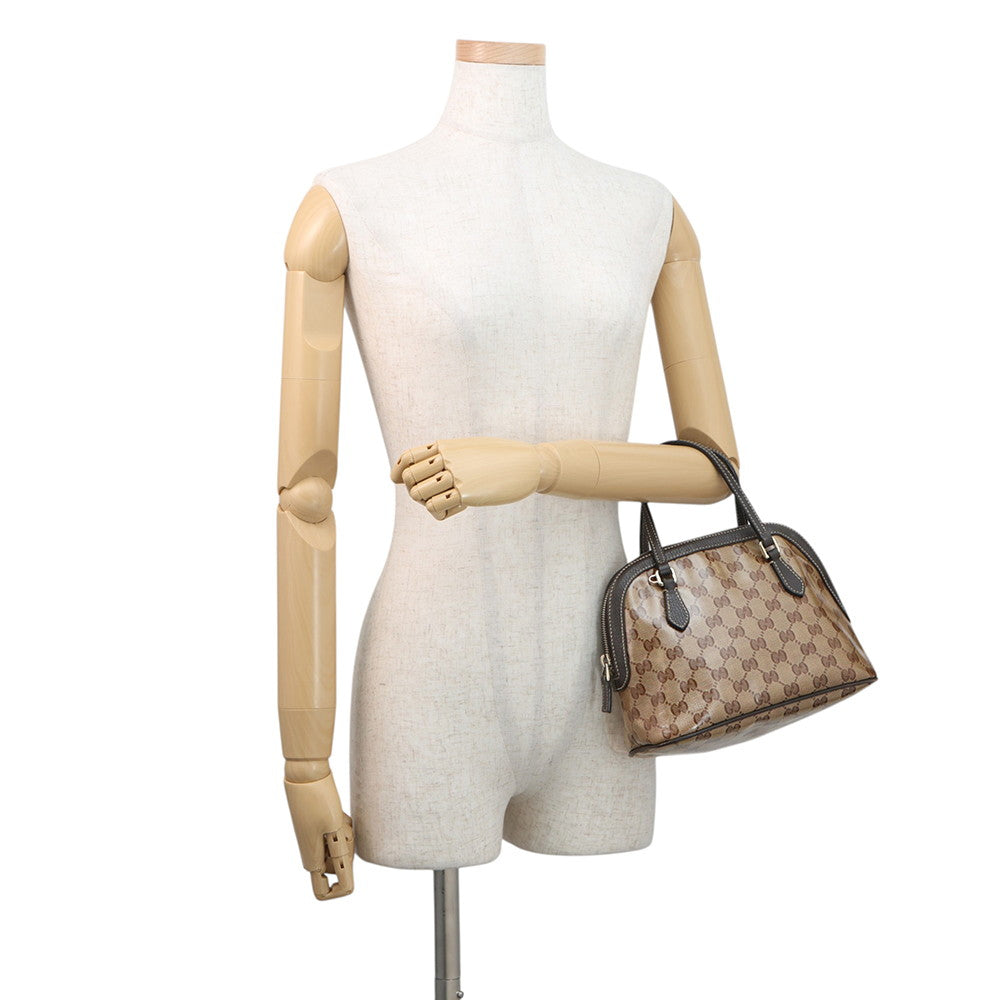 GUCCI GG Crystal 2wayShoulder Bag Brown341504 PVC Leather