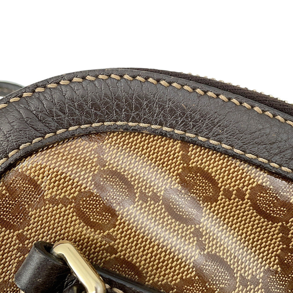 GUCCI GG Crystal 2wayShoulder Bag Brown341504 PVC Leather