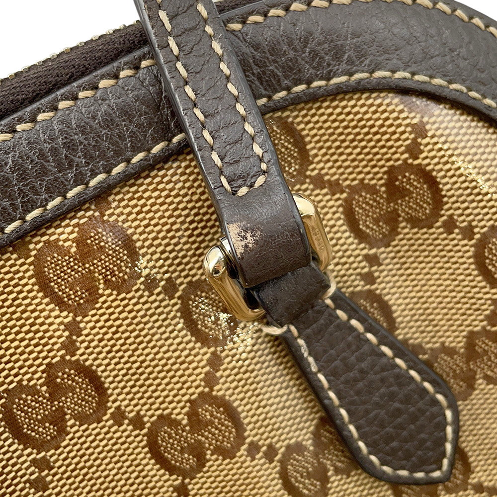 GUCCI GG Crystal 2wayShoulder Bag Brown341504 PVC Leather
