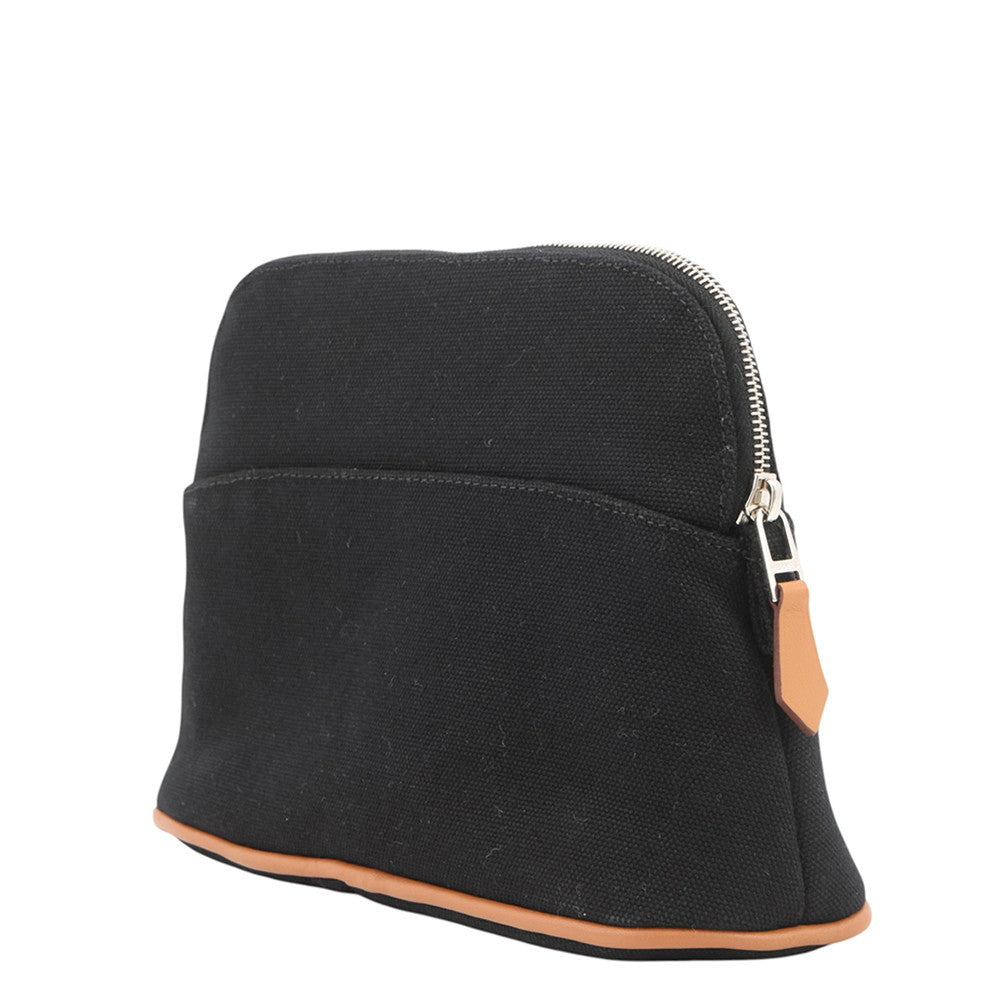 HERMES BolidePouch Black Canvas Size Mini